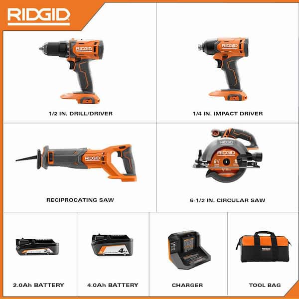 RIDGID 18V Cordless Compact Heat Gun (Tool Only) R860435B - The